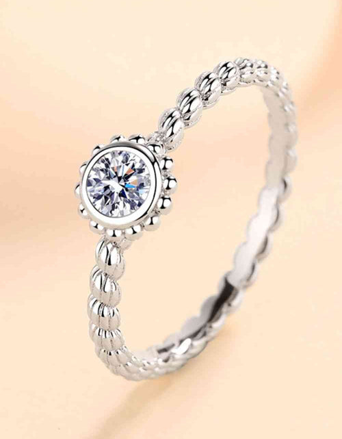 Load image into Gallery viewer, Moissanite Rhodium-Plated Ring
