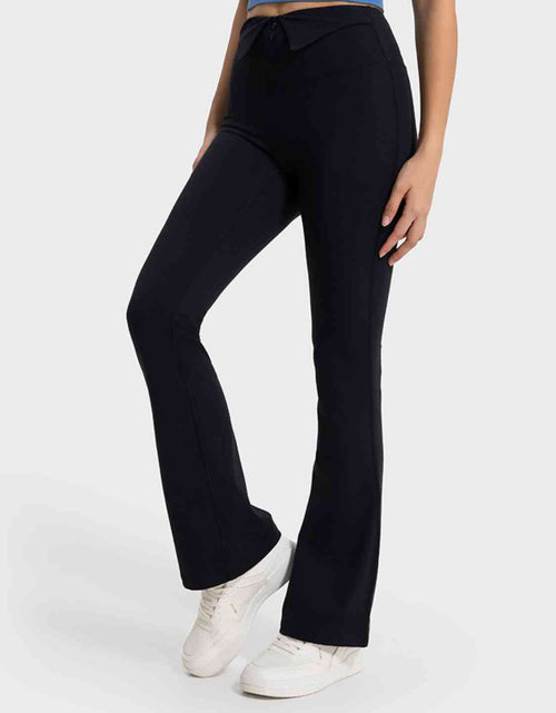 Load image into Gallery viewer, Wide Waistband Bootcut Sport Pants
