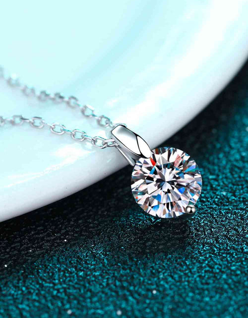 Load image into Gallery viewer, Minimalist 925 Sterling Silver Moissanite Pendant Necklace
