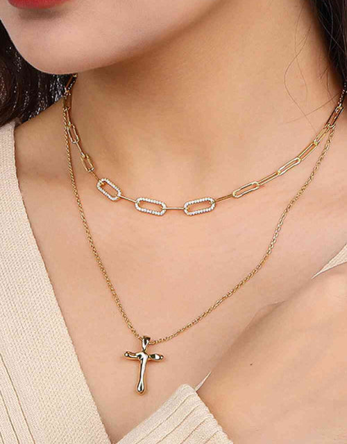 Load image into Gallery viewer, Cross Pendant 925 Sterling Silver Necklace
