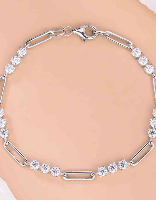 Load image into Gallery viewer, 1.8 Carat Moissanite 925 Sterling Silver Bracelet
