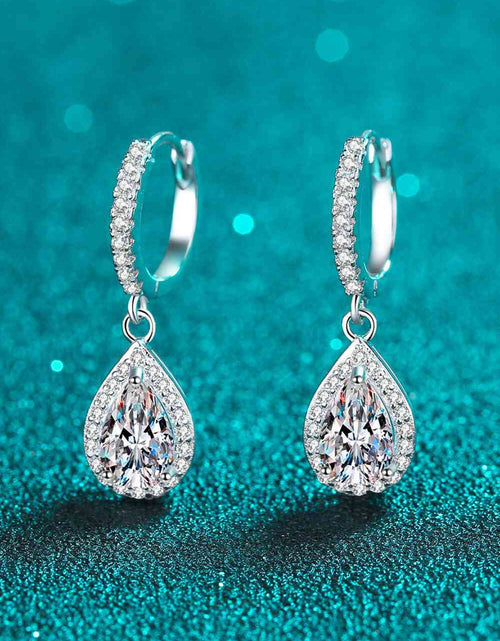 Load image into Gallery viewer, Moissanite Teardrop Earrings
