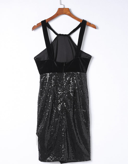 Load image into Gallery viewer, Sequin Fringe Detail Sleeveless Dress
