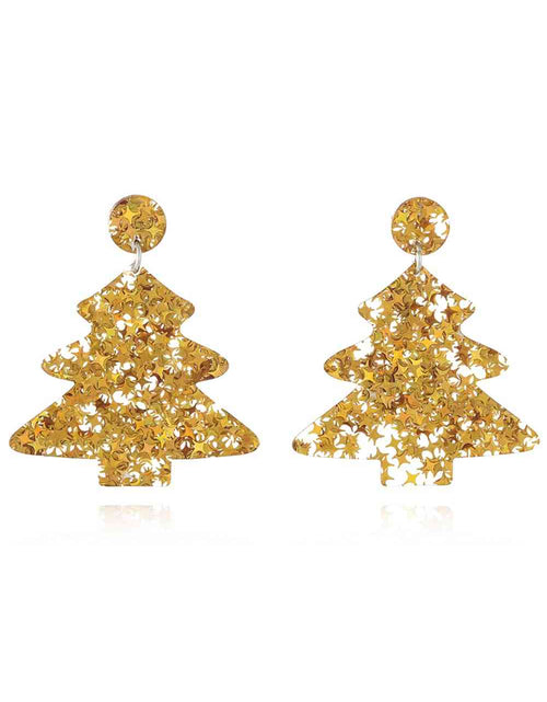 Load image into Gallery viewer, Christmas Tree Acrylic Earrings
