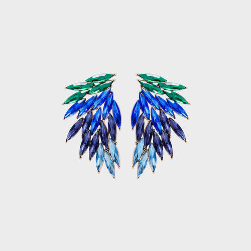 Load image into Gallery viewer, Alloy Acrylic Wing Earrings
