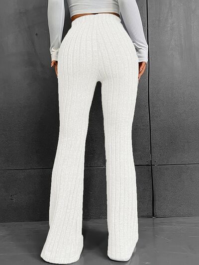 Load image into Gallery viewer, Ribbed High Waist Bootcut Pants
