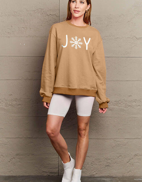 Load image into Gallery viewer, Simply Love Full Size Graphic Long Sleeve Sweatshirt
