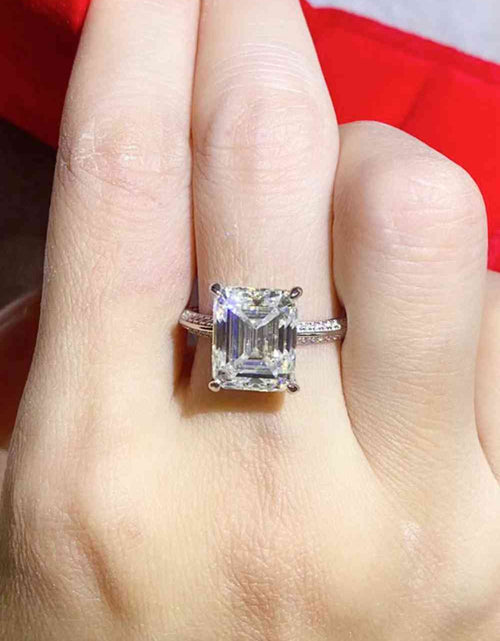 Load image into Gallery viewer, 5 Carat Moissanite Platinum-Plated Ring
