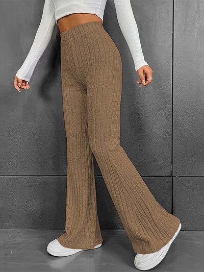 Load image into Gallery viewer, Ribbed High Waist Bootcut Pants
