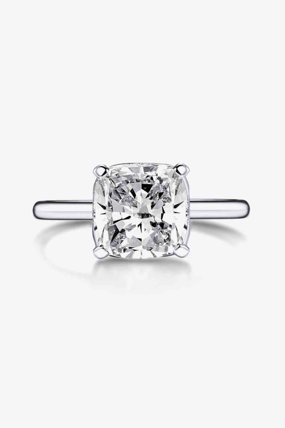 3.5 Carat Zircon 4-Prong Ring