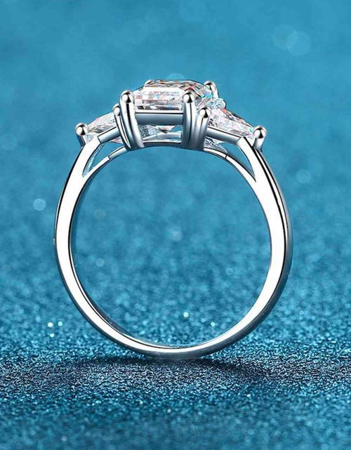 Load image into Gallery viewer, 3 Carat Moissanite 925 Sterling Silver Rhodium-Plated Ring
