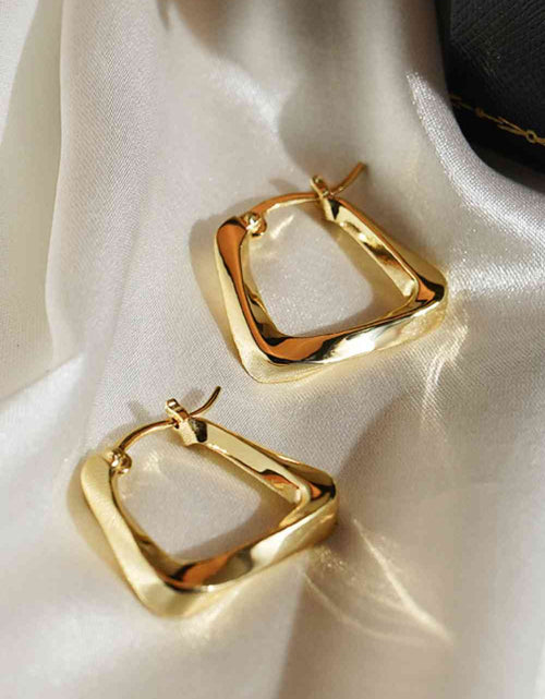 Load image into Gallery viewer, 18K Gold Plated Irregular Geometric Earrings
