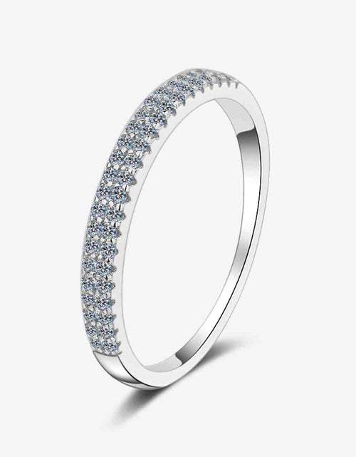 Load image into Gallery viewer, Moissanite 925 Sterling Silver Half-Eternity Ring
