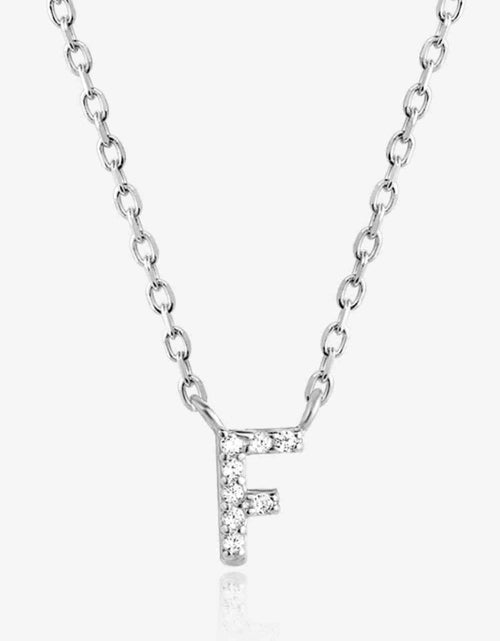 Load image into Gallery viewer, A To F Zircon 925 Sterling Silver Necklace
