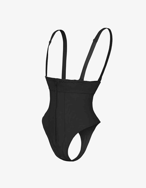 Load image into Gallery viewer, Full Size Adjustable Strap Zip-Up Shaping Bodysuit
