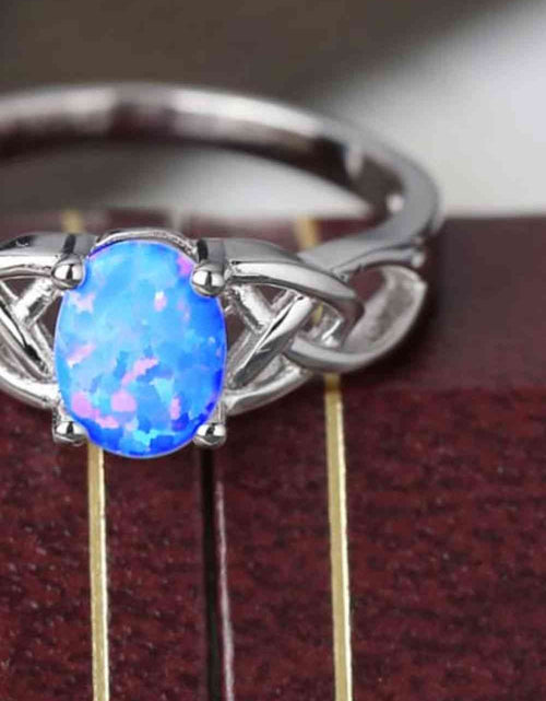 Load image into Gallery viewer, Crisscross 4-Prong Opal Ring
