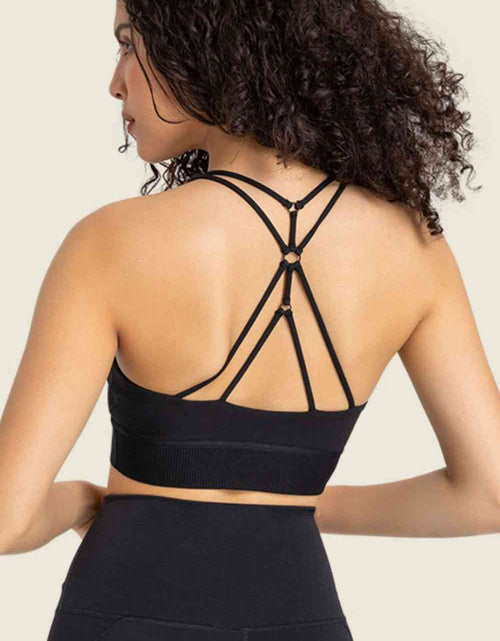 Load image into Gallery viewer, Feel Like Skin Racerback Halter Neck Sports Bra
