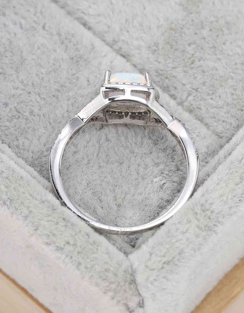 Load image into Gallery viewer, Opal Contrast Crisscross Ring
