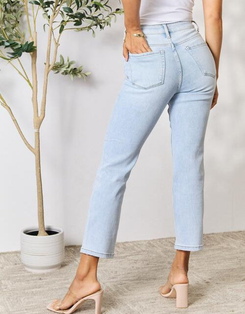 Load image into Gallery viewer, BAYEAS Full Size High Waist Straight Jeans
