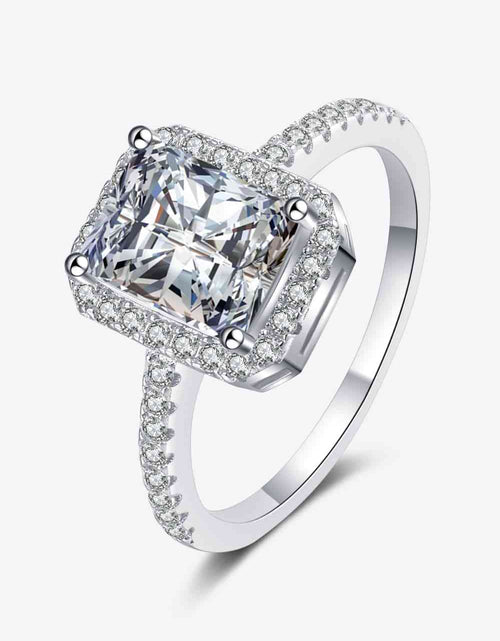 Load image into Gallery viewer, 2 Carat Moissanite 925 Sterling Silver Halo Ring
