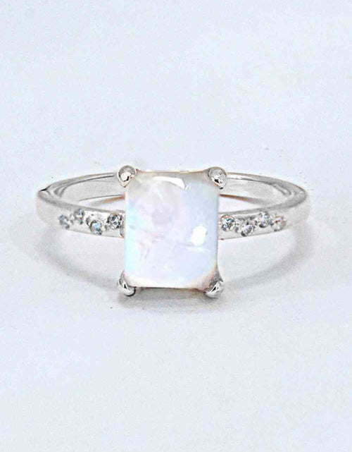 Load image into Gallery viewer, Square Moonstone Ring
