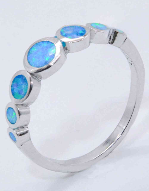 Load image into Gallery viewer, 925 Sterling Silver Multi-Opal Ring
