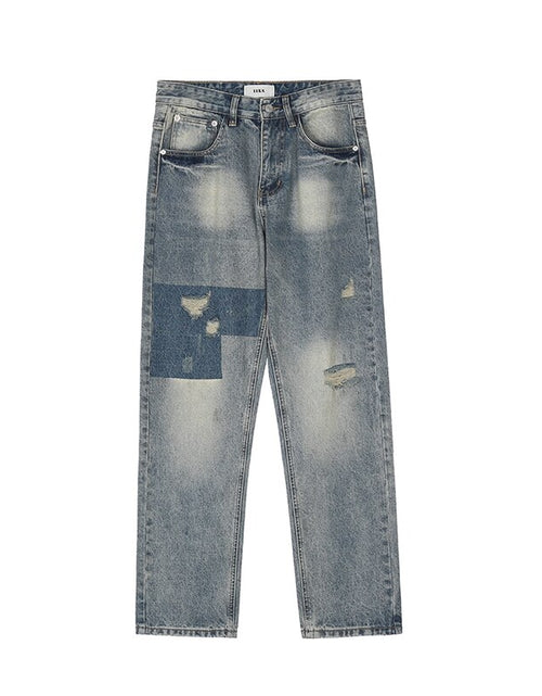 Load image into Gallery viewer, Men&#39;s Ripped Retro Loose Jeans
