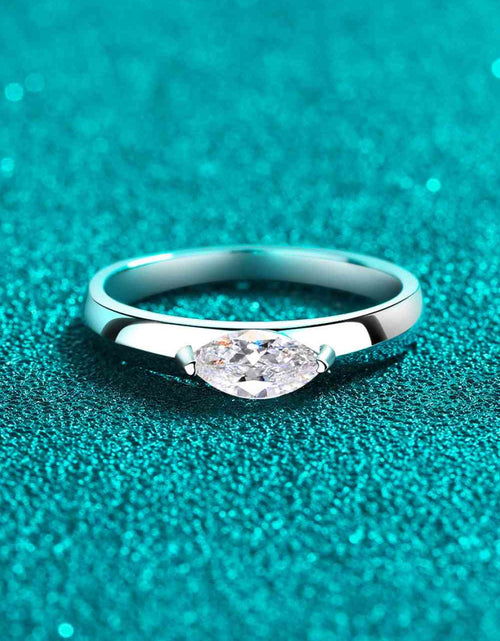 Load image into Gallery viewer, Moissanite Rhodium-Plated Ring
