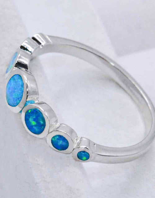 Load image into Gallery viewer, 925 Sterling Silver Multi-Opal Ring
