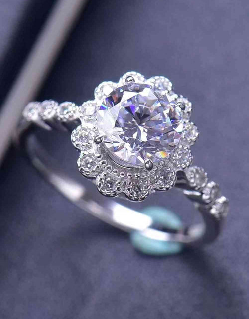 Load image into Gallery viewer, 1.5 Carat Moissanite Floral-Shaped Cluster Ring
