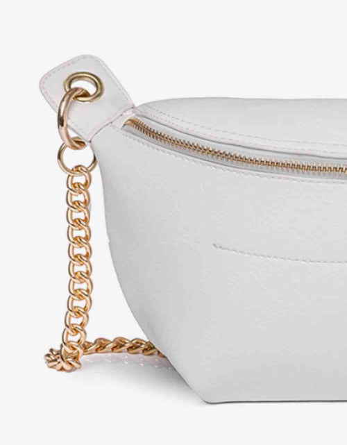 Load image into Gallery viewer, PU Leather Chain Strap Crossbody Bag
