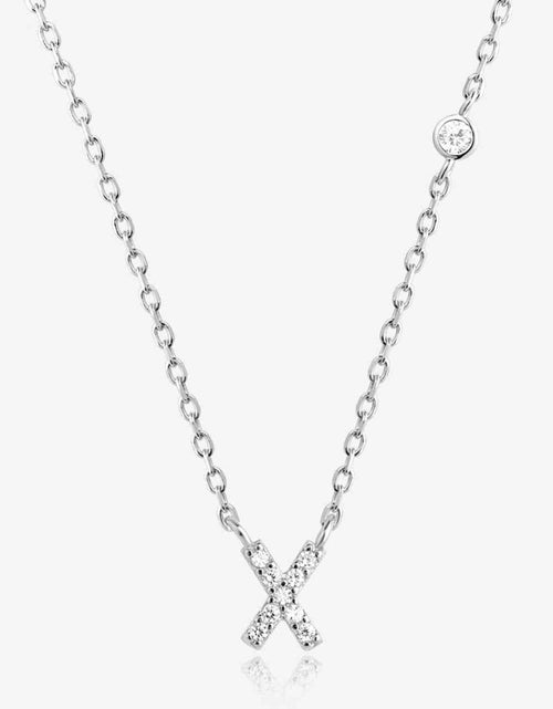 Load image into Gallery viewer, V To Z Zircon 925 Sterling Silver Necklace
