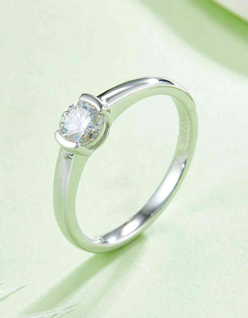 Load image into Gallery viewer, Moissanite 925 Sterling Silver Solitaire Ring
