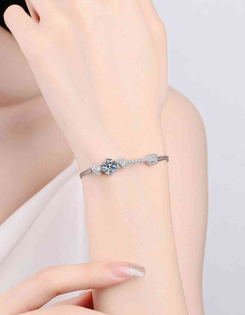 Load image into Gallery viewer, 2 Carat Moissanite 925 Sterling Silver Bracelet
