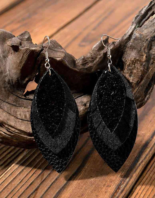 Load image into Gallery viewer, PU Leather Drop Earrings
