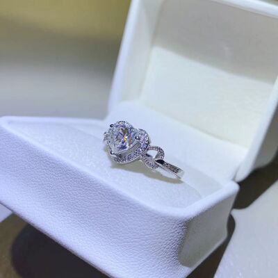 Load image into Gallery viewer, 1 Carat Moissanite 925 Sterling Silver Ring
