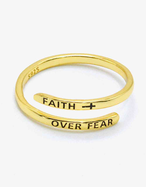 Load image into Gallery viewer, FAITH OVER FEAR Bypass Ring
