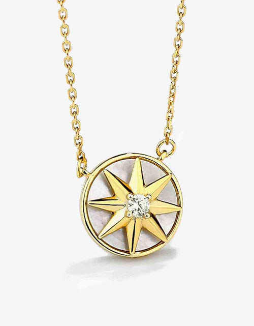 Load image into Gallery viewer, Cubic Zirconia Star Pendant Necklace
