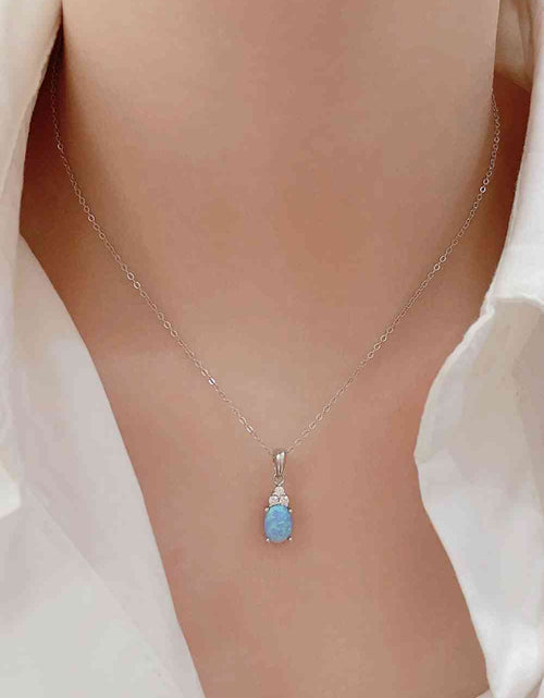 Load image into Gallery viewer, Find Your Center Opal Pendant Necklace
