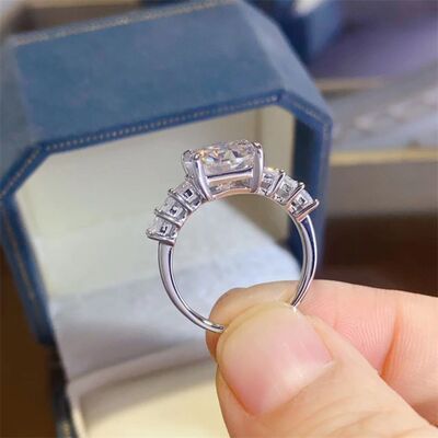 Load image into Gallery viewer, 3 Carat Moissanite 925 Sterling Silver Ring
