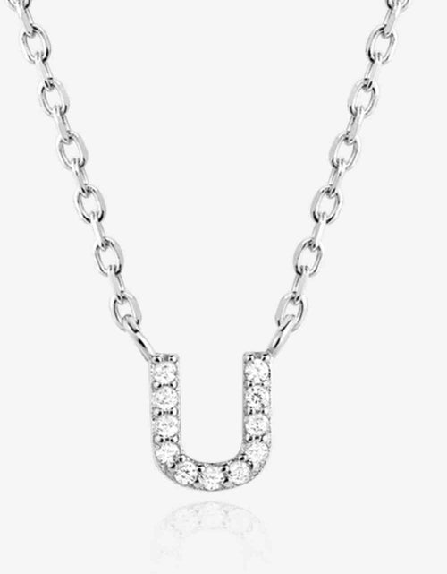 Load image into Gallery viewer, Q To U Zircon 925 Sterling Silver Necklace
