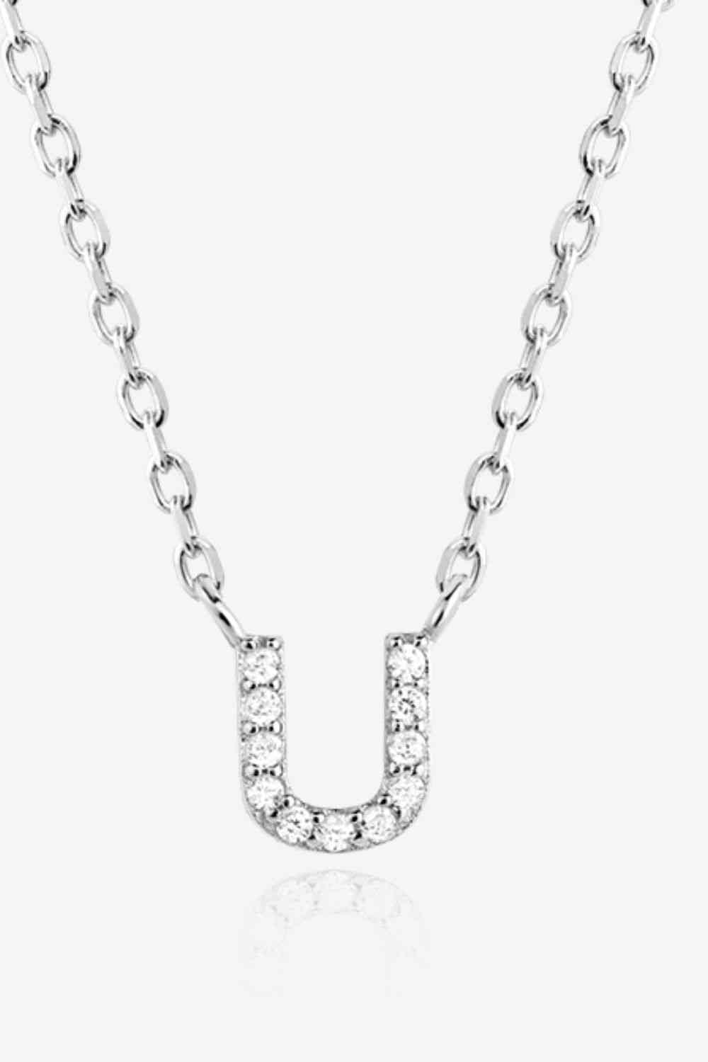 Q To U Zircon 925 Sterling Silver Necklace