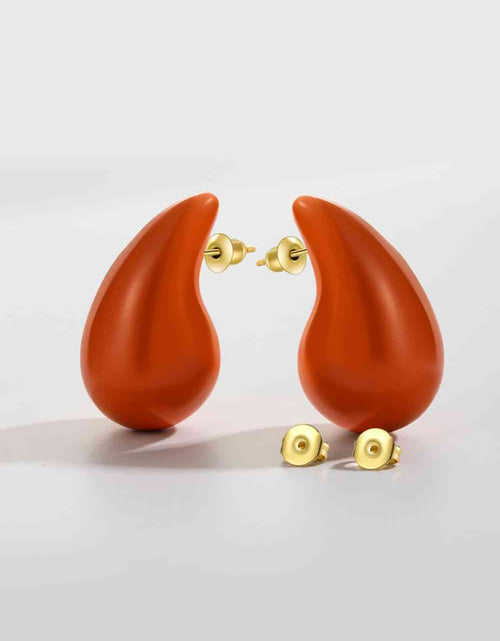 Load image into Gallery viewer, Big Size Water Drop Brass Earrings
