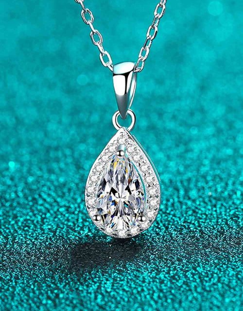 Load image into Gallery viewer, Moissanite Teardrop Pendant Necklace
