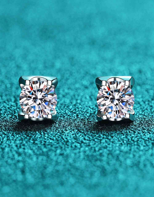 Load image into Gallery viewer, Weekend Meetup Moissanite Stud Earrings
