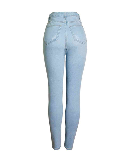 Load image into Gallery viewer, Full Size Love Life High Waist Jeans with Pockets
