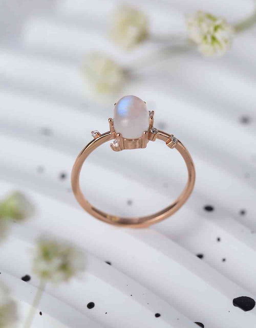 Load image into Gallery viewer, High Quality Natural Moonstone 925 Sterling Silver Ring
