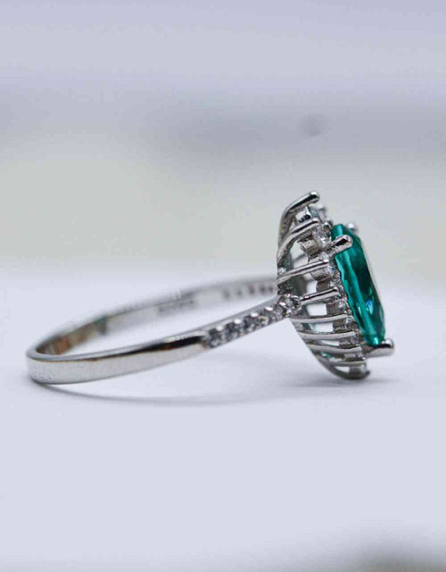 Load image into Gallery viewer, Paraiba Blue Zircon Pear Shape Ring
