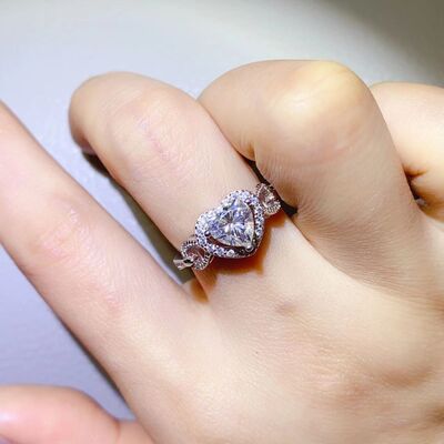 Load image into Gallery viewer, 1 Carat Moissanite 925 Sterling Silver Ring
