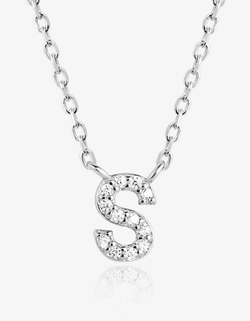 Load image into Gallery viewer, Q To U Zircon 925 Sterling Silver Necklace
